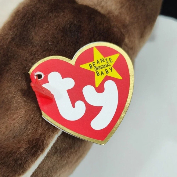 Ty Beanie Babies Original Wise Owl Brown Plush Toy with Hang Tag Class of '98 - Picture 6 of 8